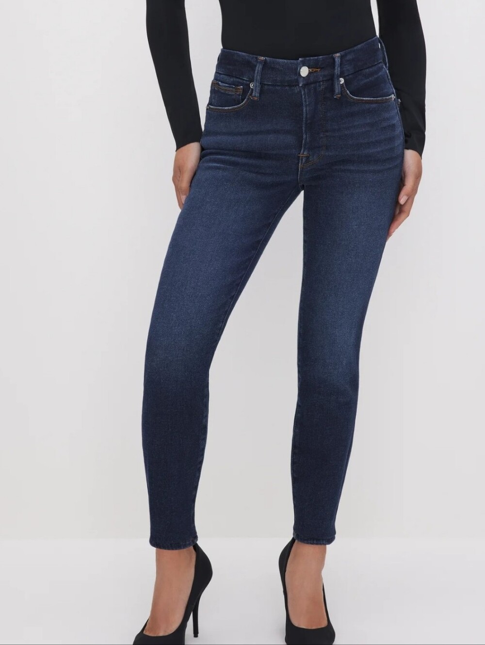 Good American Good Petite Skinny High-Rise Jeans